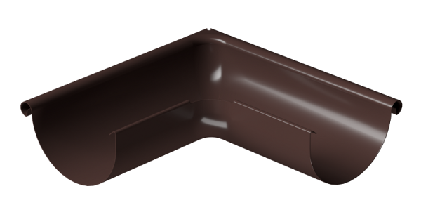 Угол внешний 90° D125 Döcke STAL PREMIUM Шоколад, (RAL 8019) купить в Оренбурге