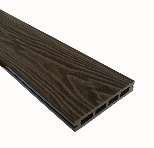 Террасная доска из ДПК Terrapol Смарт 3D Пустотелая с пазом Венге Соренто купить в Оренбурге