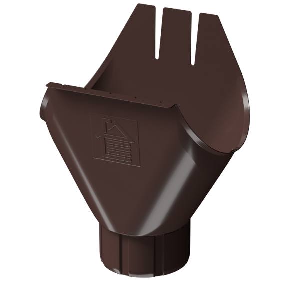 Воронка желоба D125 Döcke STAL PREMIUM Шоколад, (RAL 8019) купить в Оренбурге