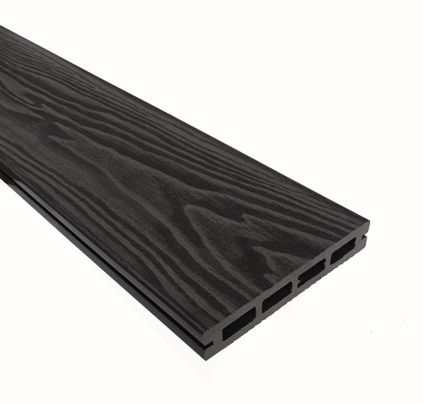 Террасная доска из ДПК Terrapol Смарт 3D Пустотелая с пазом Черное дерево купить в Оренбурге
