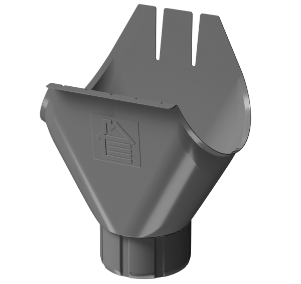 Воронка желоба D125 Döcke STAL PREMIUM Графит, (RAL 7024) купить в Оренбурге