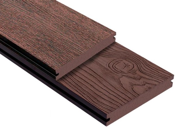 Террасная доска ДПК Outdoor 3D полнотелая STORM/OCEAN BROWN коричневая микс купить в Оренбурге
