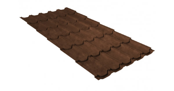 Металлочерепица квинта плюс GL 0,5 Safari Twincolor Brown купить в Оренбурге