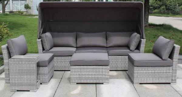 Диван-Трансформер AFINA плетеный из иск. ротанга AFM-320G Grey купить в Оренбурге