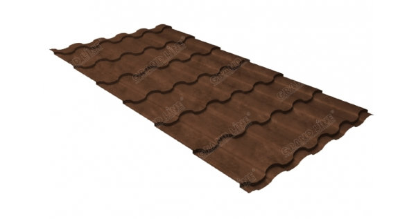 Металлочерепица кредо 0,45 Safari Twincolor Brown купить в Оренбурге