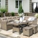Комплект мебели AFINA плетеной из иск. ротанга AFM-307B Beige купить в Оренбурге