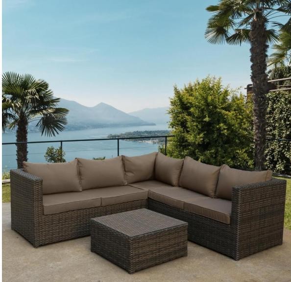 Комплект мебели AFINA плетеной из иск. ротанга YR825A Brown/Beige купить в Оренбурге