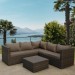 Комплект мебели AFINA плетеной из иск. ротанга YR825A Brown/Beige купить в Оренбурге