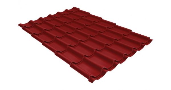 Металлочерепица классик 0,5 Satin RAL 3011 коричнево-красный купить в Оренбурге