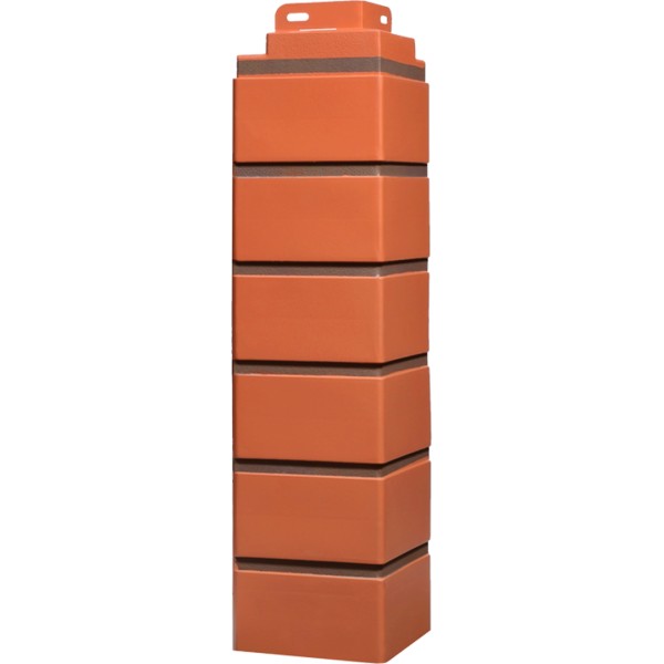 Угол Фасайдинг Серия  «Кирпич клинкерный» Керамический купить в Оренбурге