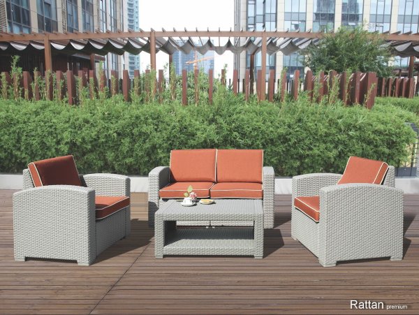 Уличные диваны и кресла коллекции Rattan Premium 4 купить в Оренбурге