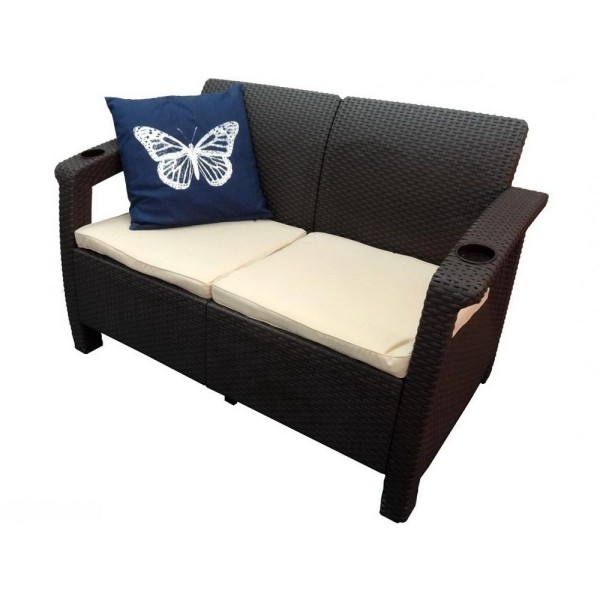 Двухместный диван Yalta Sofa Seаt венге купить в Оренбурге