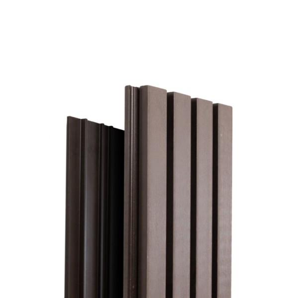 Фасадная доска Ecodecking Техно реечная 200х26х3000 Венге купить в Оренбурге