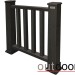 Ограждение из ДПК Outdoor Классик 3D STORM чёрный купить в Оренбурге