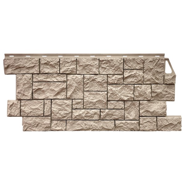 Фасадная панель FineBer, Камень Дикий, Песочный купить в Оренбурге