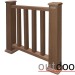 Ограждение из ДПК Outdoor Классик 3D STORM коричневый микс купить в Оренбурге