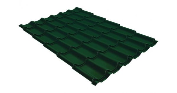 Металлочерепица классик GL 0,5 Velur20 RAL 6005 зеленый мох купить в Оренбурге