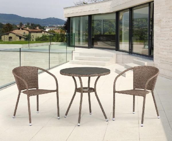 Комплект плетеной мебели AFINA из иск. ротанга T282ANT/Y137C-W56 Light Brown 2Pcs купить в Оренбурге
