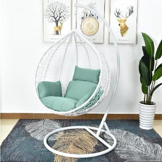 Кресло Подвесное из искусственного ротанга AFM-168A-L White/Green купить в Оренбурге