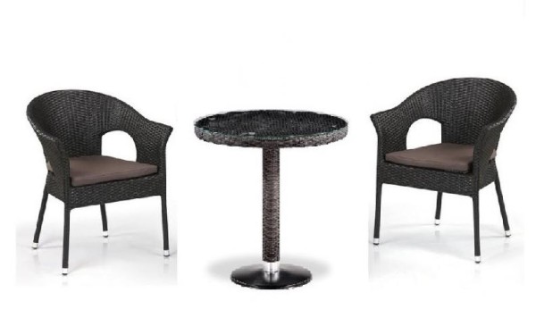 Комплект плетеной мебели AFINA из иск. ротанга T601/Y79A-W53 Brown 2Pcs купить в Оренбурге