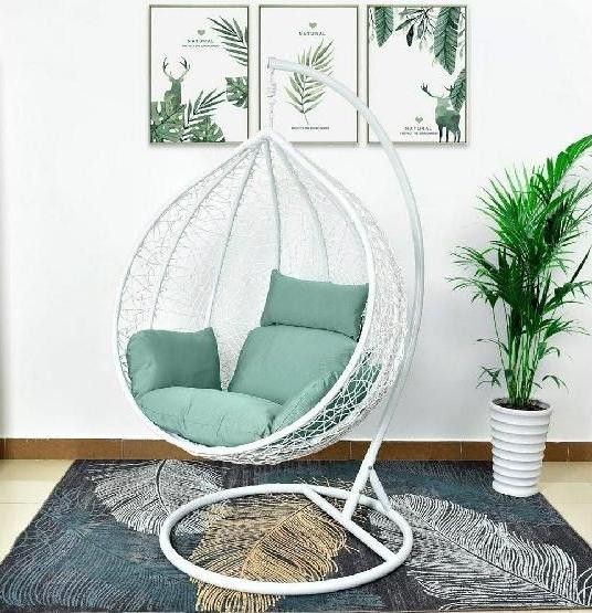 Кресло Подвесное из искусственного ротанга AFM-168A-XL White/Green купить в Оренбурге