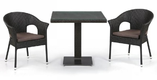 Комплект плетеной мебели AFINA из иск. ротанга T605SWT/Y79A-W53 Brown 2Pcs купить в Оренбурге