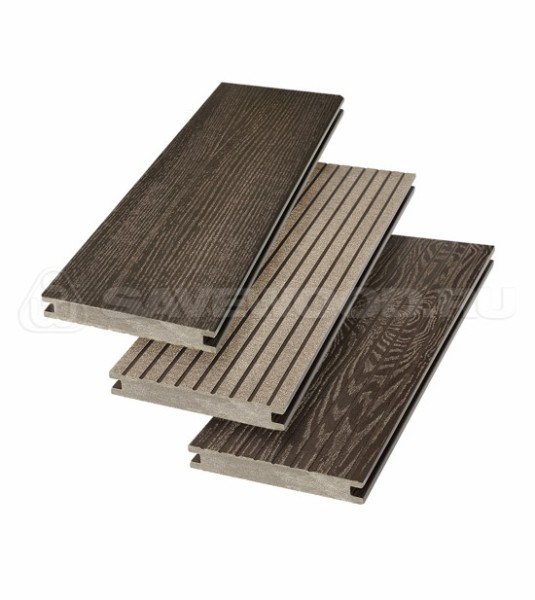 Террасная доска SW Fraxinus (R) полнотелая «SaveWood» Темно-коричневый купить в Оренбурге