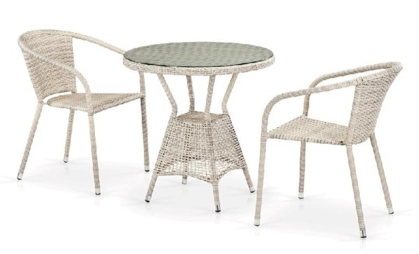 Комплект плетеной мебели AFINA из иск. ротанга T705ANT/Y137C-W85 Latte 2Pcs купить в Оренбурге