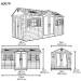 Сарай пластиковый LifeTime 15x8 DD купить в Оренбурге