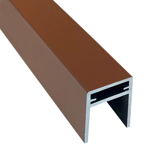П-профиль Алюминиевый EasyDecking 35x25 Коричневый купить в Оренбурге