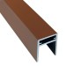 П-профиль Алюминиевый EasyDecking 35x25 Коричневый купить в Оренбурге