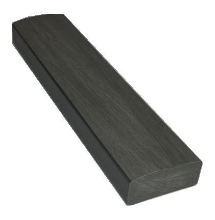 Лавочный брус Ecodecking Некст полнотелый брашированный 70х35 графит купить в Оренбурге