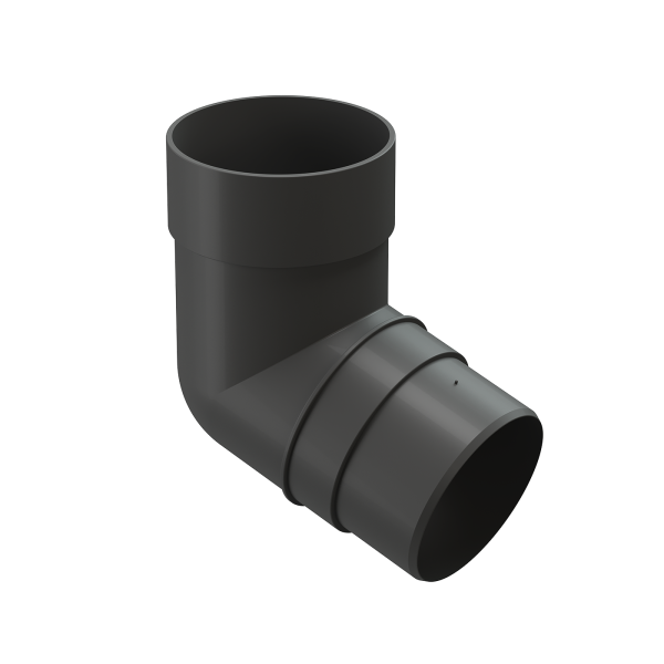 Колено 72˚ для водосточной трубы Docke Premium Графит купить в Оренбурге