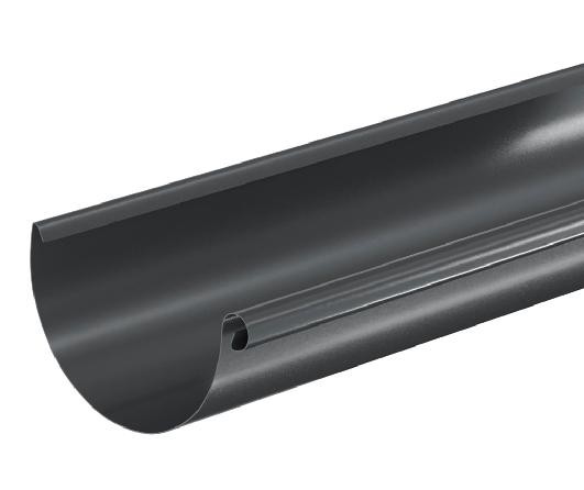 Водосток Aquasistem, система 150/100 - Водосточный желоб 3.00м RAL 7024 Тёмно-серый купить в Оренбурге