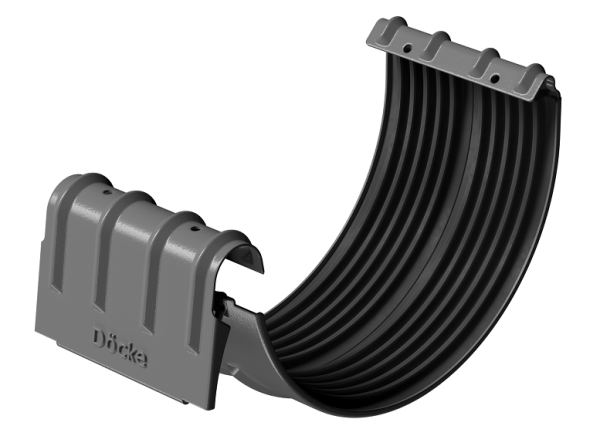 Соединитель желобов D125 Döcke STAL PREMIUM Графит, (RAL 7024) купить в Оренбурге