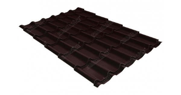Металлочерепица классик GL 0,5 Quarzit RAL 8017 шоколад Metallic купить в Оренбурге