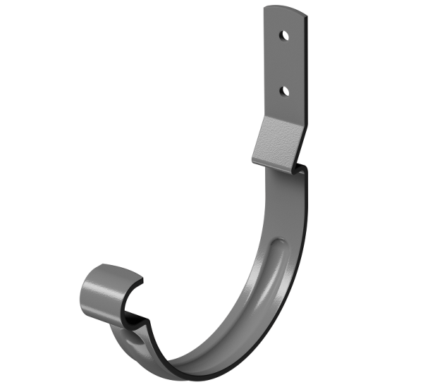 Карнизный крюк короткий (гнутый) D125 Döcke STAL PREMIUM Графит, (RAL 7024) купить в Оренбурге