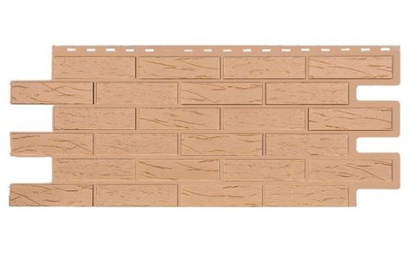 Фасадная панель T-Siding Кирпич Саман Эко Крем купить в Оренбурге