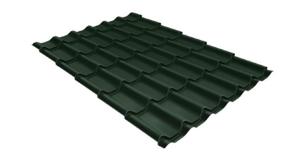 Металлочерепица классик 0,5 Satin RR 11 темно-зеленый купить в Оренбурге